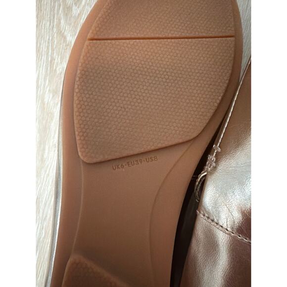 FitFlop Shoes Womens 8 Gold Metallic Leather Loafers Lena Slip On Casual Flats - Picture 8 of 8